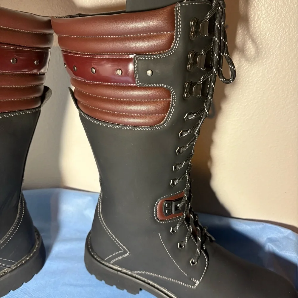 NWOT- Addax Ridge unisex steampunk/goth, conceal n carry, riding boots, size 46